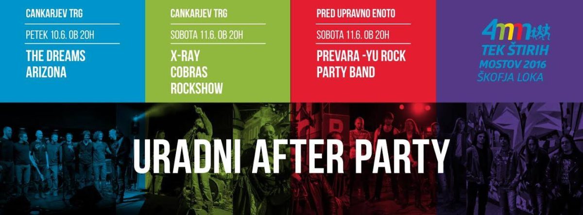 Uradni after party Teka štirih mostov