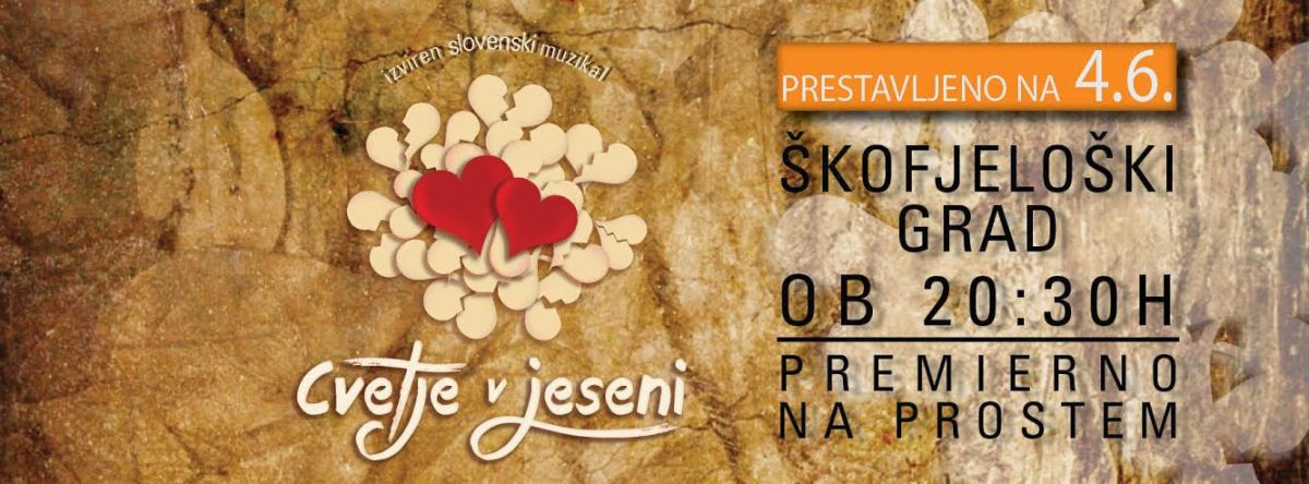 Muzikal CVETJE V JESENI premierno na prostem!